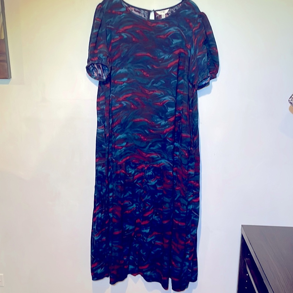 Terra and Sky women's plus size knit peplum dress 1X NWOT